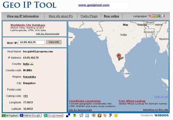 Geo-IP Tool