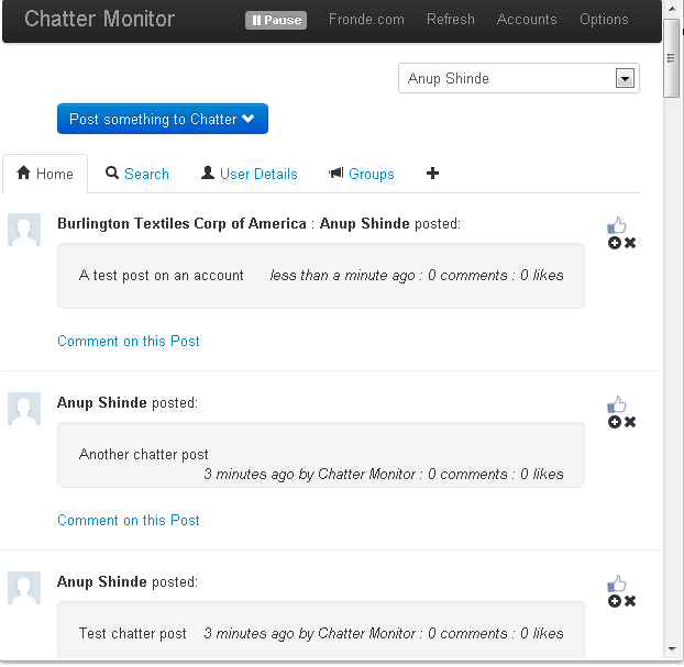 Salesforce Chatter Monitor - Google Chrome extension