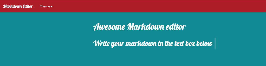 Online Markdown Showdown Editor